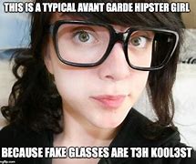 Image result for Hipster Glasses Meme