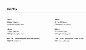 Image result for Apple Watch Series Comparison Chart