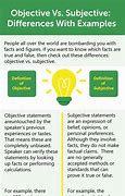 Image result for Difference Between Objective and Subjective