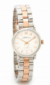Image result for Marc Jacobs Silver and Rose Gold Watch
