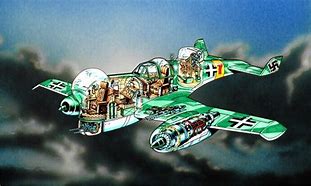 Image result for German Experimental Jet Aircraft Cutaway
