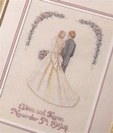 Image result for wedding cross stitches pattern