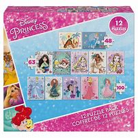 Image result for Disney Princess 12 Puzzle Pack