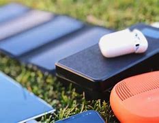Image result for Solar Power Bank with Charger Cables