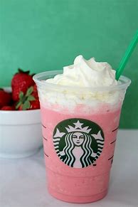 Image result for Starbucks Strawberry and Cream Frappuccino