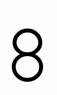 Image result for Number 8 Clip Art Black and White