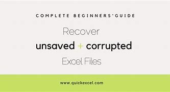 Image result for How to Recover Excel Files Lost