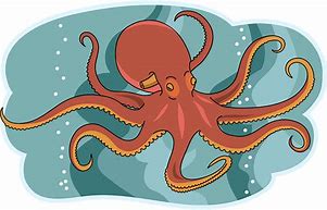 Image result for Octopus in the Ocean Clip Art Transparent