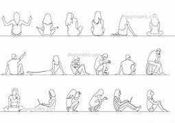 Image result for Sitting Person CAD Block