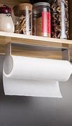 Image result for Under Cabinet Oak Paper Towel Holder