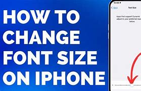 Image result for Changing Font Size On iPhone
