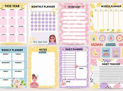 Image result for Weekly Planner Notebook