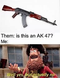 Image result for Kid Holding AK Meme
