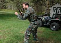 Image result for Military Knife Stance
