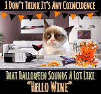 Image result for Grumpy Cat Halloween Memes
