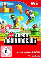 Image result for New Super Mario Bros. Wii Box Art