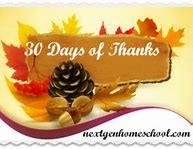 Image result for 30 Days of Thanks