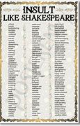 Image result for Fun Shakespeare Insults