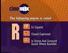 Image result for Cinemax Rating Card