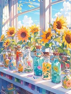 Amazon.com: MXCFZX Sunflower Paint by Number DIY Painting On Canvas, Flowers Paintwork with Paintbrushes Acrylic Paints,Perfect for Paint by Numbers for Adults Students Beginner, for Home Wall Decor 16x20 in