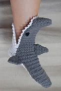 Image result for Shark Slippers Crochet Pattern