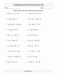 Image result for Linear Algebra Worksheets