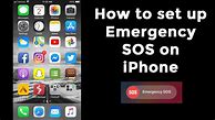 Image result for SOS iPhone Settings