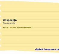 Image result for desparejo