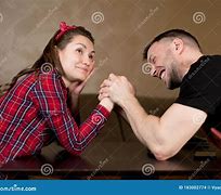 Image result for Man vs Woman Arm Wrestling