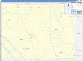 Image result for Clinton County Indiana Map