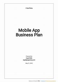 Image result for App Development Business Plan Template