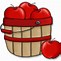 Image result for 3 Apples in Basket Clip Art