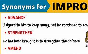 Image result for Improved Synonym