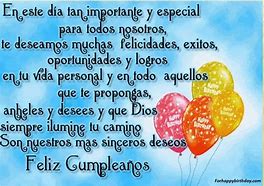 Image result for Happy Birthday Quotes Spanish