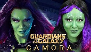 Image result for Guardians of the Galaxy Gamora Zoe Saldana Makeup
