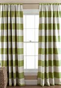 Image result for Green and White Striped Curtains