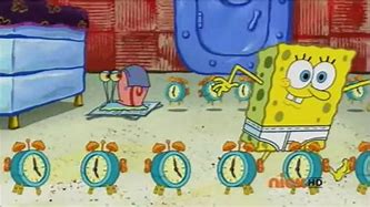 Image result for Spongebob Alarm Clock Meme