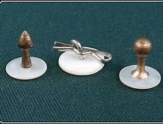 Image result for Non-Sew Collar Buttons with Pin Back
