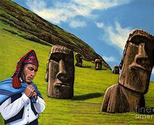 Image result for Easter Island Painting
