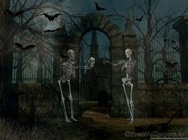 Image result for Halloween Haunted House Desktop Skeleton Wallpaper