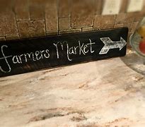 Image result for Farmers Market Wood-Burning Sign