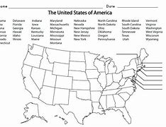 Image result for Free Printable United States Map Quiz States