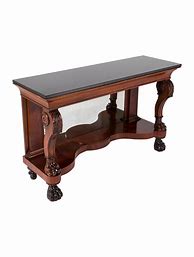 Image result for Black Marble Slim Console Table