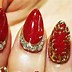 Image result for Red and Gold Nail Art Designs