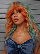 Image result for Brown Rainbow Hair