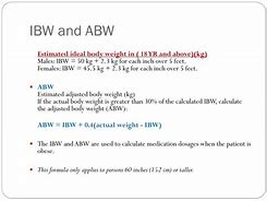 Image result for Actual Body Weight vs Ideal Body Weight