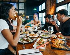 Image result for Restaurant with People and Food