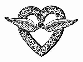 Image result for Heart with Wings Clip Art