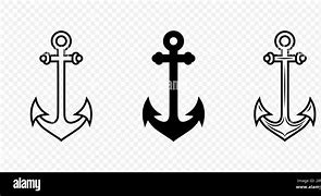Image result for Anchor Vector Black and White