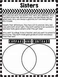 Image result for Compare and Contrast Printable Stories
